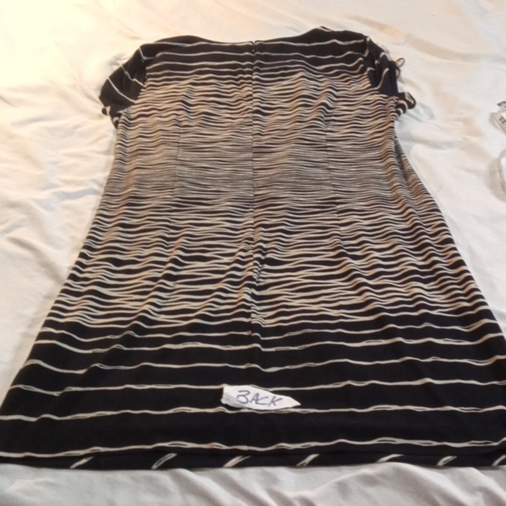 3/$25 Navy & White J. Taylor Patterned Dress Size 20W - Picture 4 of 12